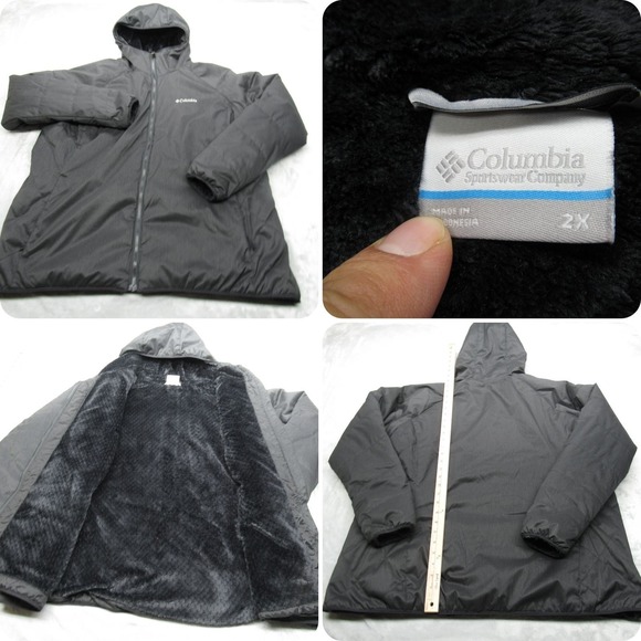 Columbia Jacket Womens 2X Black Water Resistant Insulated Soft Kruser Ridge II - Picture 1 of 12